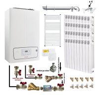 Pachet incalzire apartament 3 camere cu centrala Immergas Victrix Tera 24/28 V3 si calorifere Fornello Alvo - 1