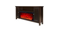 Semineu electric Mozart Maro inchis & Tasmania, Art Flame, 750x1500x300 mm, 1500W - 5