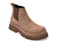 Ghete GRYXX gri, model 1767157, din piele intoarsa pentru femei moderne - 1