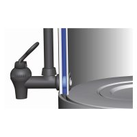 Percolator / cafetiera Profesionala, 6lt, Hendi, cu pereti dubli din Inox, 1500W, diam. 241x (H)480 mm, robinet anti-picurare, temperatura ajustabila pana la 100 C, filtru incorporat pentru Cafea macinata - 3