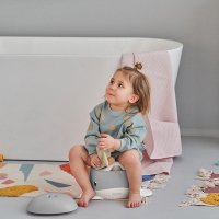 Olita pentru copii Pottili Skiddou balenuta cu capac Evening shadow Gri - 5