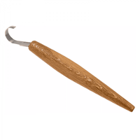 Cutit de cioplit linguri pentru taieturi adanci in lemn BeaverCraft SK5R, 250 mm - 1