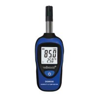Termohigrometru digital Velleman DEM500, umiditate 0-100% RH si temperatura -20 pana la +70 C - 1