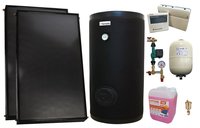 Pachet sistem solar presurizat, 2 x Panou solar plan Fornello 2.0 m² SPFP, Boiler cu 2 serpentine FORNELLO SOL 200 LT 2S, grup pompare, controller, vas expansiune, antigel, aerisitor 1/2, supapa 1/2 - 1
