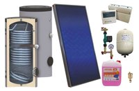 Sistem solar presurizat Sunsystem PK SL FP 2.0 cu boiler SON 150 l, doua serpentine si accesorii - 1