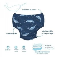 Slip copii eco SPF 50+ pentru inot Green Sprouts by iPlay Narwhal 6 luni - 1