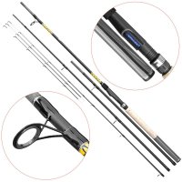 Lanseta Baracuda Dual Feeder, 11-13 Ft, 120g, 3 tronsoane - 2