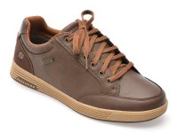 Pantofi sport SKECHERS CAVELL maro din piele ecologica - 1