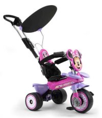Tricicleta evolutiva pentru copii Injusa, licenta Disney, Minnie Mouse, cu maner parental, anvelope EVA, 10 luni-3 ani - 5