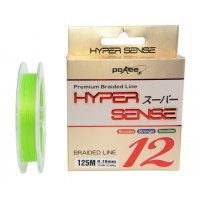 Fir textil Pokee Hyper Sense Super PE 12x, Lime Green, 125m - Diametru 0.12 mm - 1