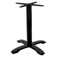 Stalp picior suport blat masa bar Ntona metal negru 40x40x108 cm - 1