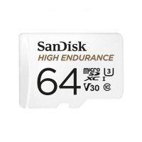 Card de memorie SanDisk High Endurance Video 64GB microSDXC, Class 10, U3, V30, UHS-I, cu adaptor - 1