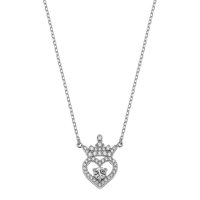 Colier Disney coroana Princess - Argint 925 si Cubic Zirconia si Cristale - 1