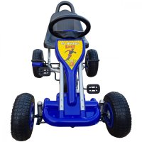 Kart cu pedale pentru copii A05 Kidscare albastru 3-6 ani roti gonflabile - 1