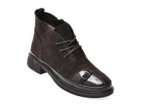 Ghete maro FLAVIA PASSINI T1565 din piele intoarsa - 1