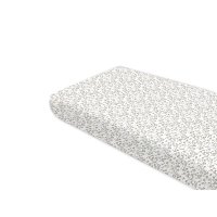 Cearceaf cu elastic MimiNu Premium pentru pat 160x80 cm din bumbac Oeko Tex Standard 100 - Meadow - 1