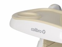 Scaun de masa multifunctional 2 in 1, pliabil, reglabil pe inaltime, cu Centura de siguranta si 2 tavite de servire, Colibro Noto Almond - 3