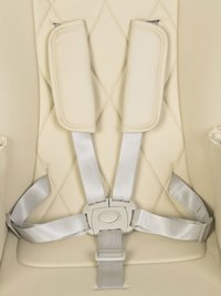 Scaun de masa multifunctional 2 in 1, pliabil, reglabil pe inaltime, cu Centura de siguranta si 2 tavite de servire, Colibro Noto Almond - 5