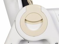 Scaun de masa multifunctional 2 in 1, pliabil, reglabil pe inaltime, cu Centura de siguranta si 2 tavite de servire, Colibro Noto Almond - 7