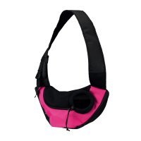 TRIXIE Sling, geantă transport câini și pisici, XS(max. 5kg), poliester, deschidere superioară, cu curea de umăr, roz și negru, 50 x 25 x 18 cm - 5