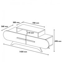 Comoda TV Rose - Nuc, Galben - 4
