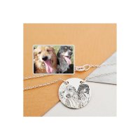Lantisor personalizat cu fotografie - Pandantiv 17 mm din Argint 925 - Chic Bijoux - 1