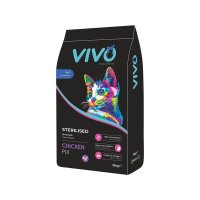 Hrana Uscata Super Premium VIVO pentru Pisici Adulte Sterilizate cu Pui, 10 kg - 1