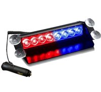 Stroboscop LED auto parbriz COB rosu albastru - 1