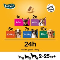 PEDIGREE Tasty Bites cu branza, recompense delicioase pentru caini, 155g - 7