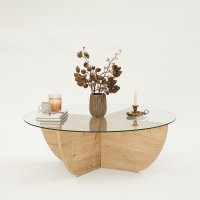 Măsuţă de cafea Lily Stejar 90x30x90 cm - 10
