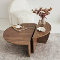 Masuta de cafea, Hanah Home, pal melaminat, nuc, 90x60x30 cm, 552NOS2234 - 5