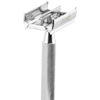 Aparat de ras Wilkinson Sword Clasic The Edger cu margine dubla, Inox, + 5 lame de rezerva, Gri - 3