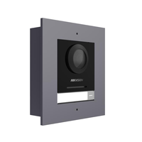 Videointerfon IP Hikvision DS-KD8003-IME1(B)/FL pentru exterior, montaj ingropat, 1 buton, 2000 utilizatori - 1