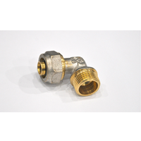 Cot pexal 20 mm x 1/2' M din alama - fiting demontabil pentru instalatii sanitare si termice - 1