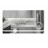 Oglinda Baie L-907 cu LED, Lupa si Control Touch - 80x60 cm - 1