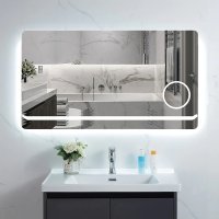 Oglinda Baie L-907 cu LED, Lupa si Control Touch - 80x60 cm - 2