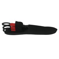 Set trei cutite de aruncat, Black Kunai, otel inoxidabil, 16 cm, teaca inclusa - 5