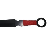 Set trei cutite de aruncat, Black Kunai, otel inoxidabil, 16 cm, teaca inclusa - 1