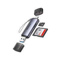 UGREEN CM185 Cititor de Carduri USB-C/USB-A 2-in-1 - 1