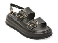 Sandale EPICA negre, L202, din piele naturala - 1
