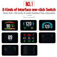 Sistem Monitor Auto Techstar P16 OBD2 HUD, Afisaj Head-Up Display pentru Monitorizare Viteza, RPM si Performanta Auto - 6
