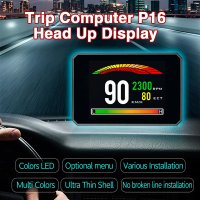 Sistem Monitor Auto Techstar P16 OBD2 HUD, Afisaj Head-Up Display pentru Monitorizare Viteza, RPM si Performanta Auto - 3