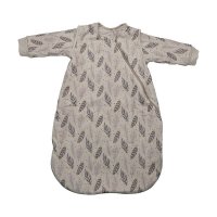 Sac de dormit Bebe Stars Boho cu maneci detasabile, 70 cm, 2.5 Tog, bumbac Oeko-Tex, pentru iarna - 1
