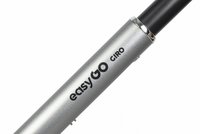 Carucior pentru copii 2 in 1 Easy Go Giro, pana la 22 kg, cu landou 80 cm, Maner telescopic, copertina XXL, pliere tip pendul, cadru ultra-usor din aluminiu, accesorii incluse, Ebony Black - 4
