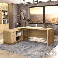 Birou Amazon Right Sonoma 180x160 cm - Design Modern si Functionalitate - 3