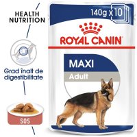 Royal Canin Maxi Adult hrana umeda caine (in sos), 10x140 g - 1