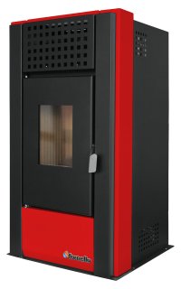 Semineu pe Peleti Fornello Magnesia 9 KW Bordeaux - 1