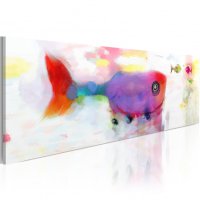 Tablou - Deep-sea fishes 120x40 cm - 1