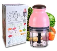 Tocator multifunctional QUATRE pentru legume si fructe, roz, 600 ml - 1