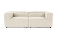 Canapea fixa FORA, 2 locuri, nuanta ecru, dimensiuni 214x105x66 cm - 1